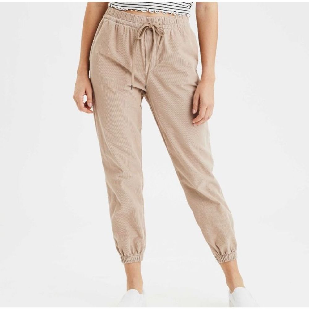 American eagle tan corduroy jogger harem pants